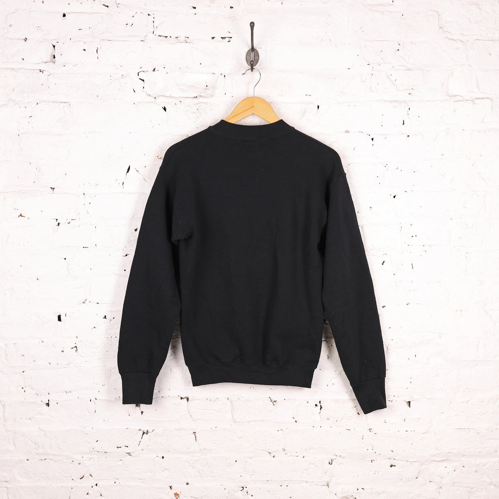 90s Spell Out Chicago Sweatshirt - Black - S