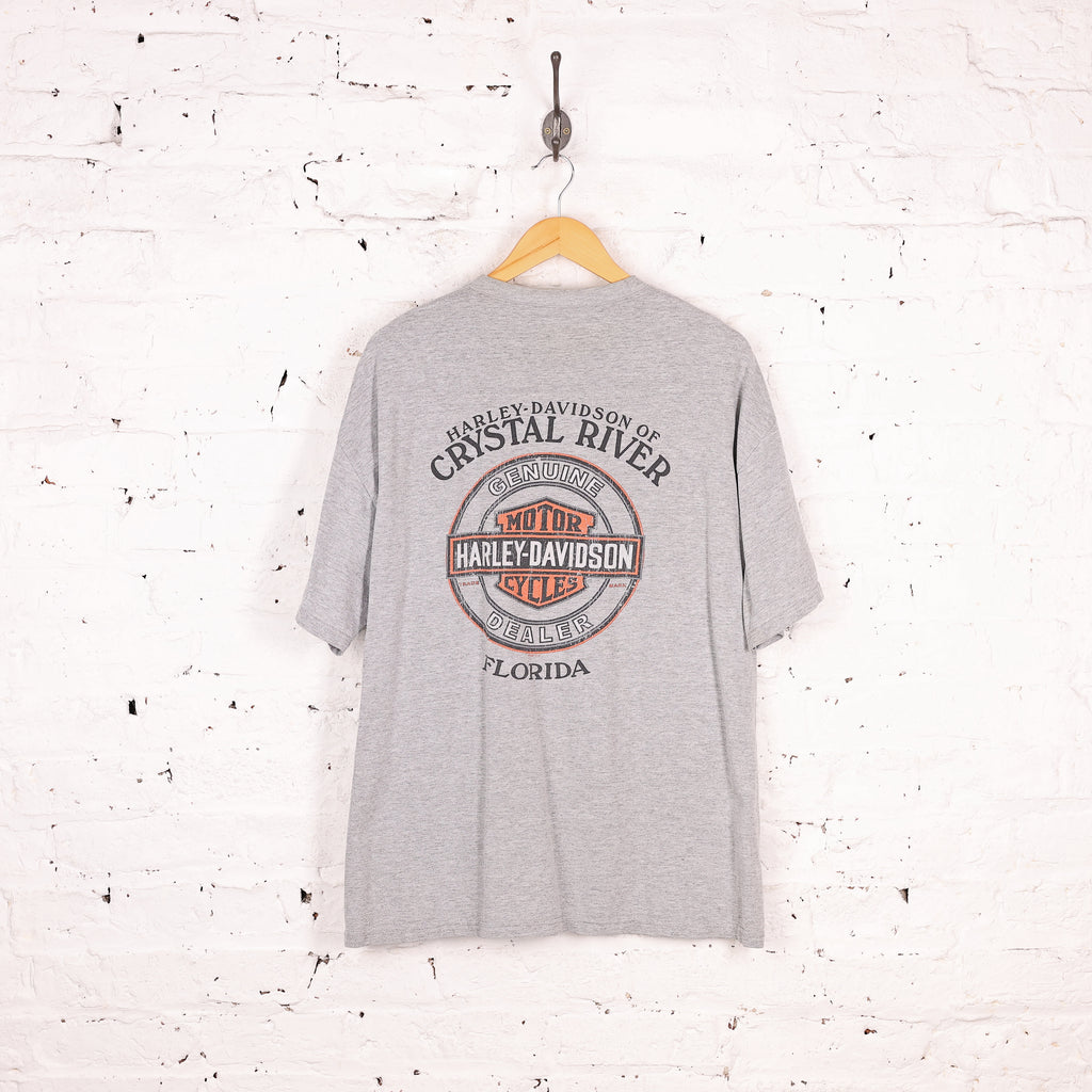 Harley Davidson T Shirt - Grey - XL