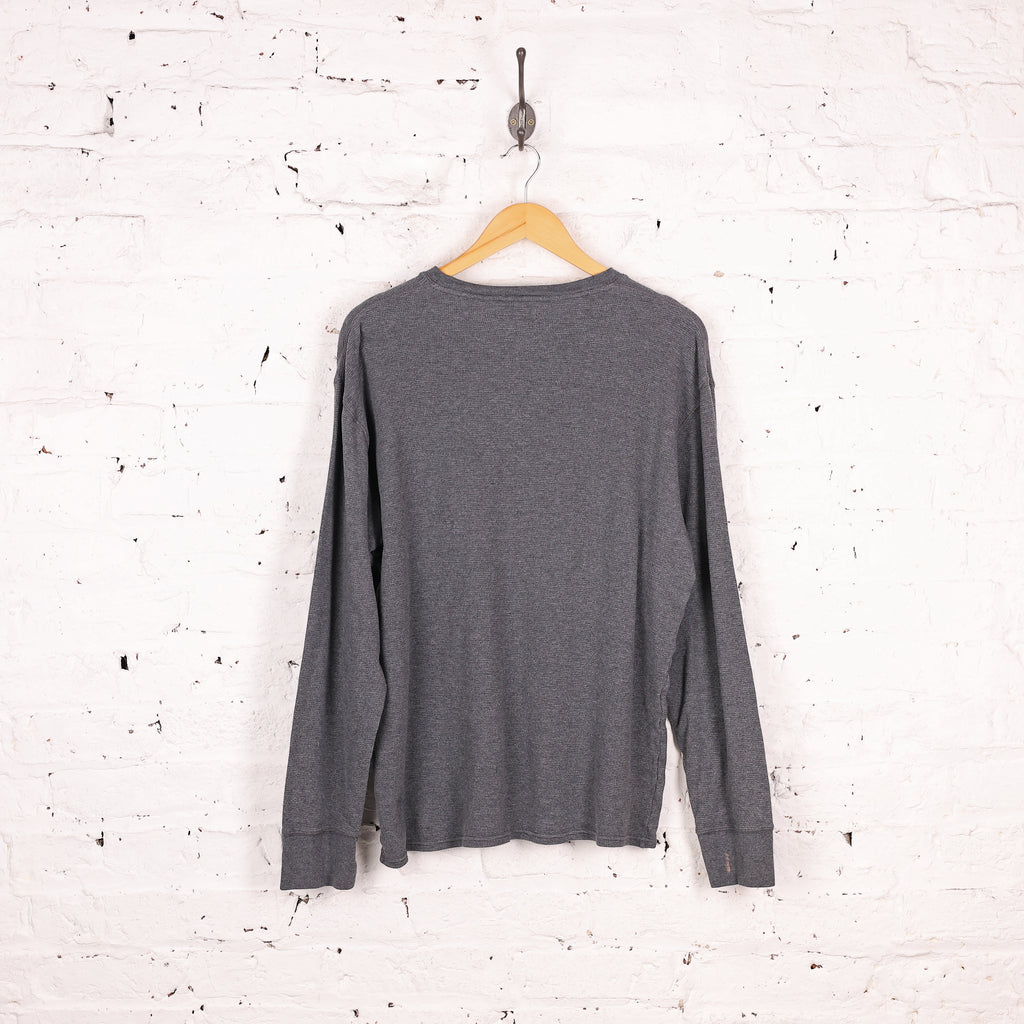 Ralph Lauren Long Sleeve Waffle T Shirt - Grey - XL
