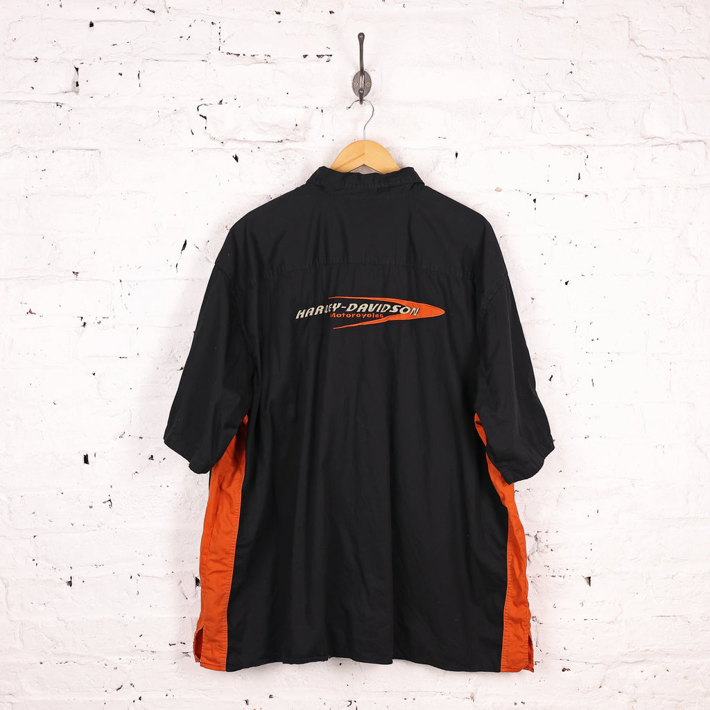 Harley Davidson 90s Short Sleeve Shirt - Black - XXXL
