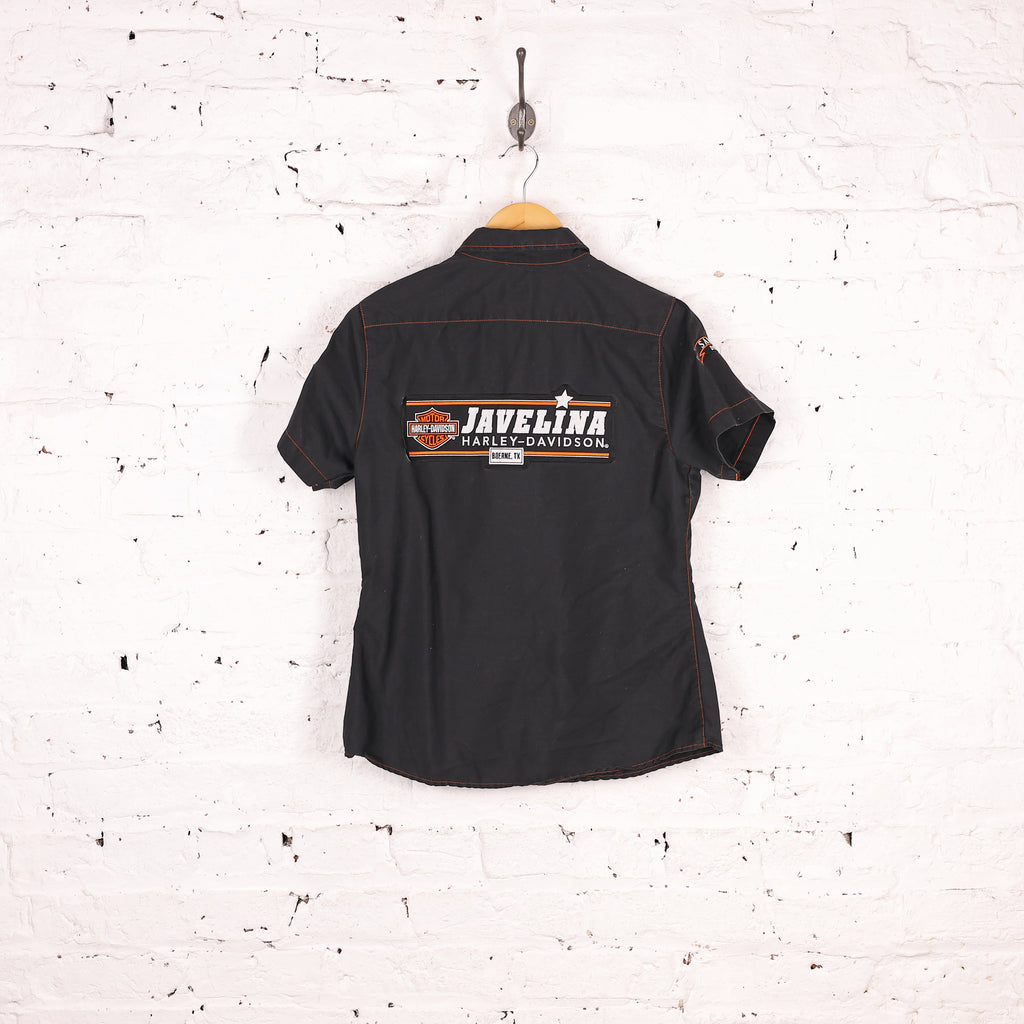 Women's Harley Davidson Staff Fitted Shirt - Black - Women's M