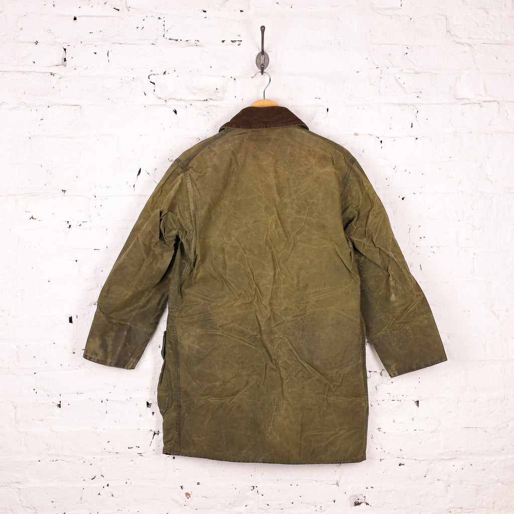 Barbour Border Wax Jacket - Green - XS