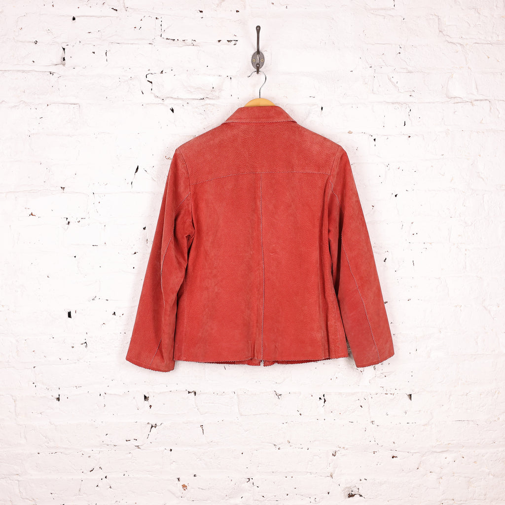 Women's Suede Jacket - Red - Women's M