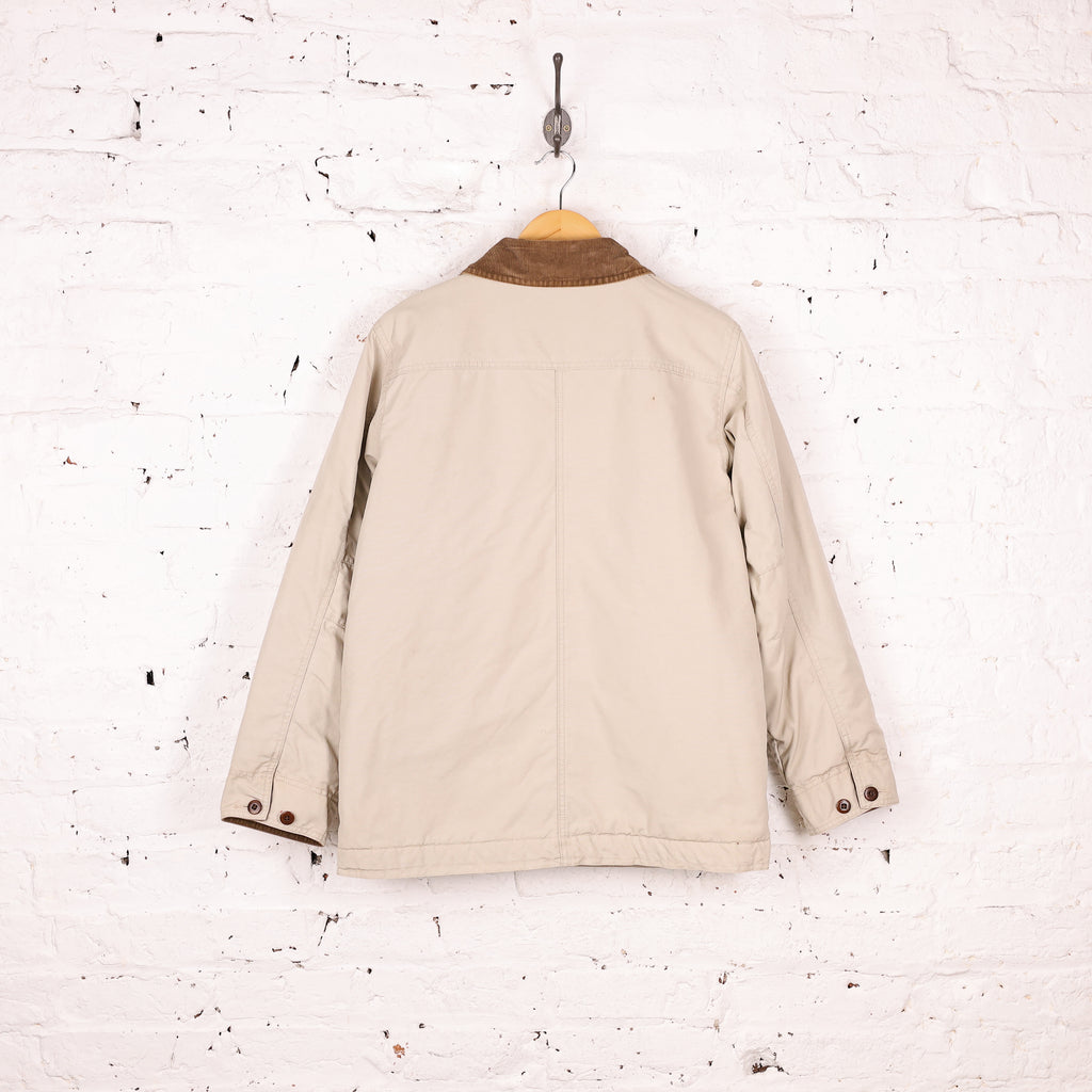 Women's LL Bean Chore Work Jacket - Beige - Women's S