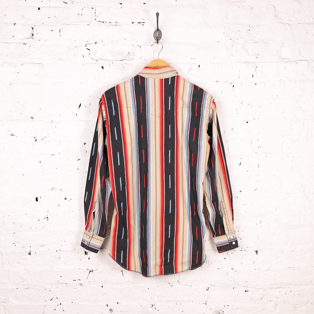 Wrangler Striped Cowboy Fit Western Shirt - Beige - M