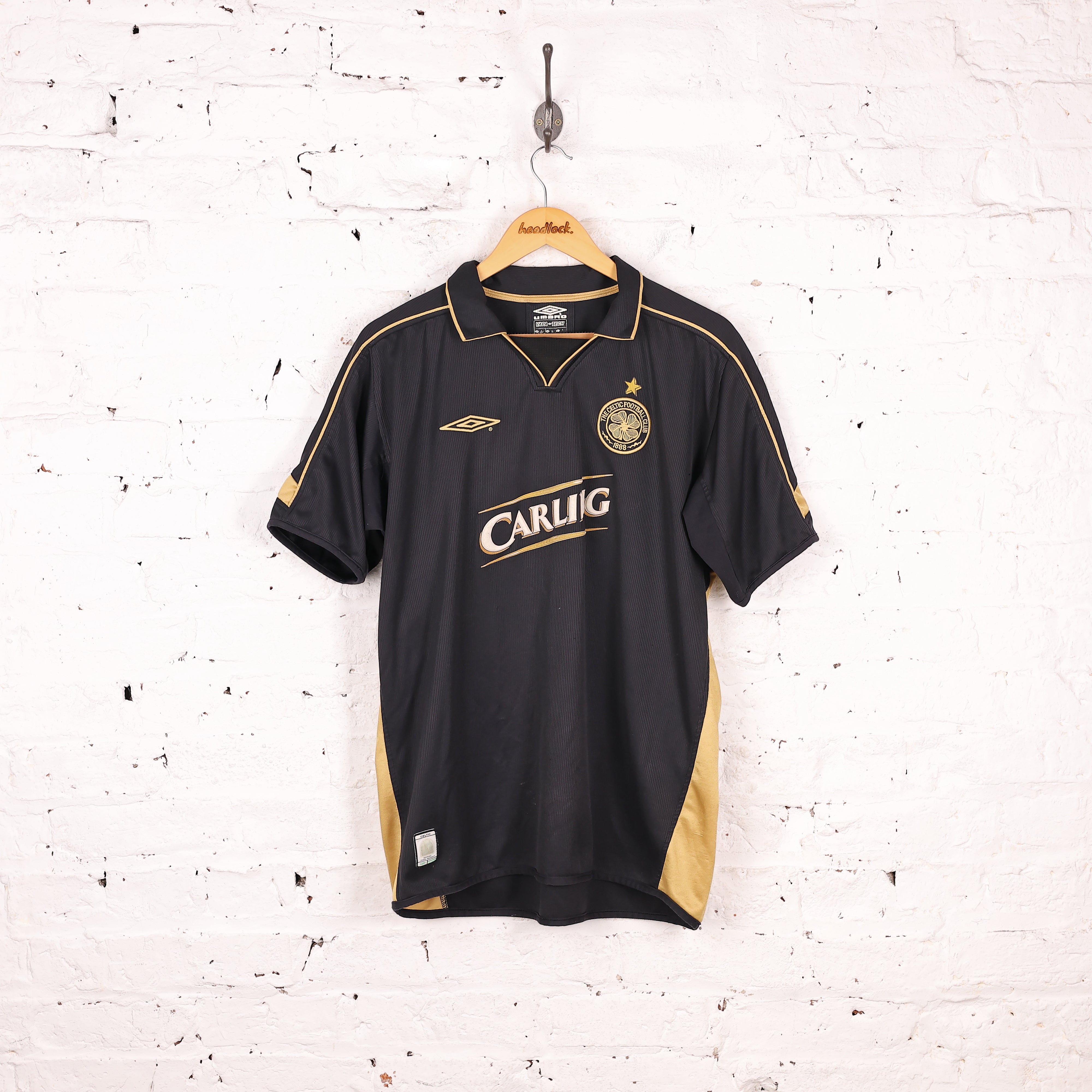 Celtic 2003 Away Football Shirt - Black - L – Headlock