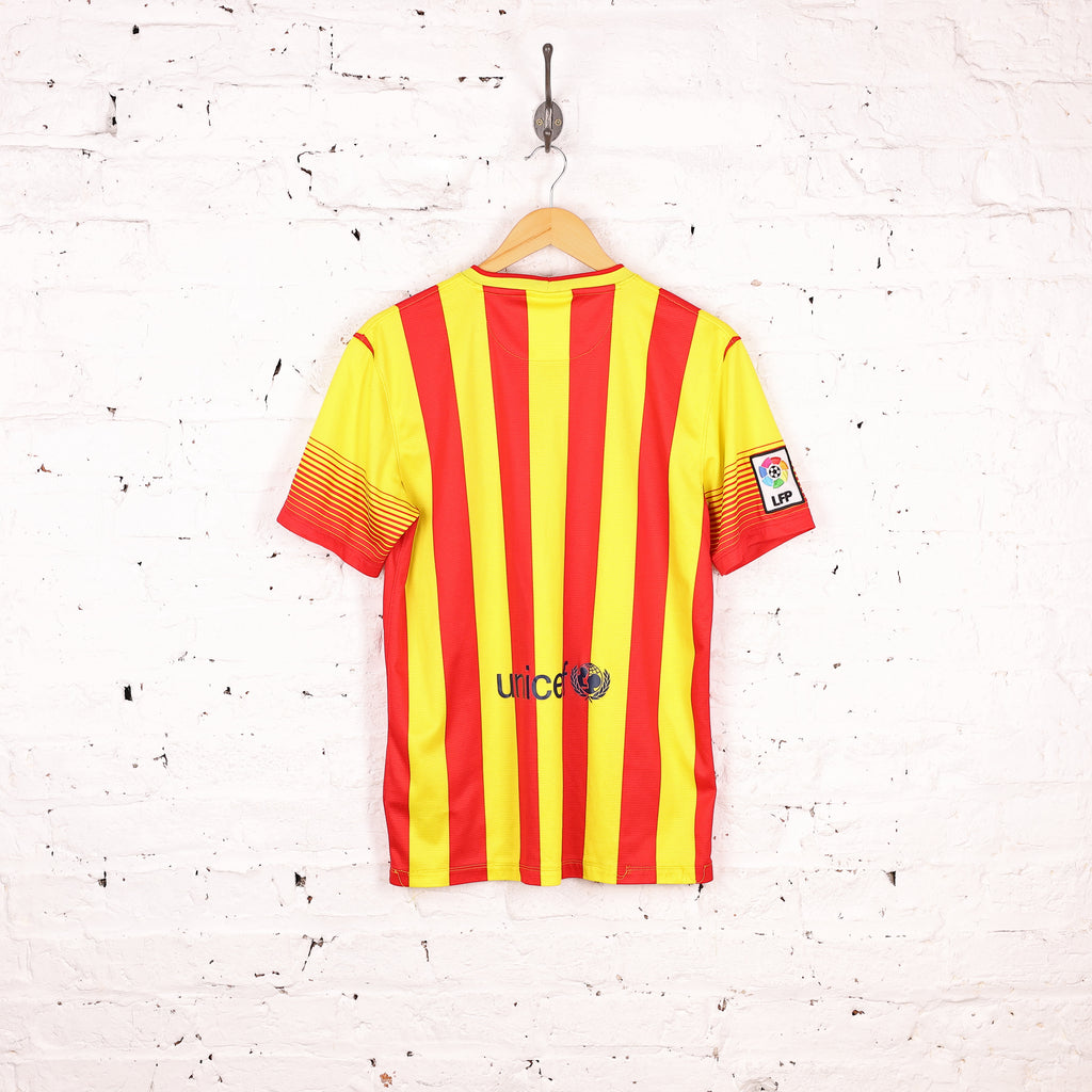 FC Barcelona 2013 Nike Away Football Shirt - Yellow - M