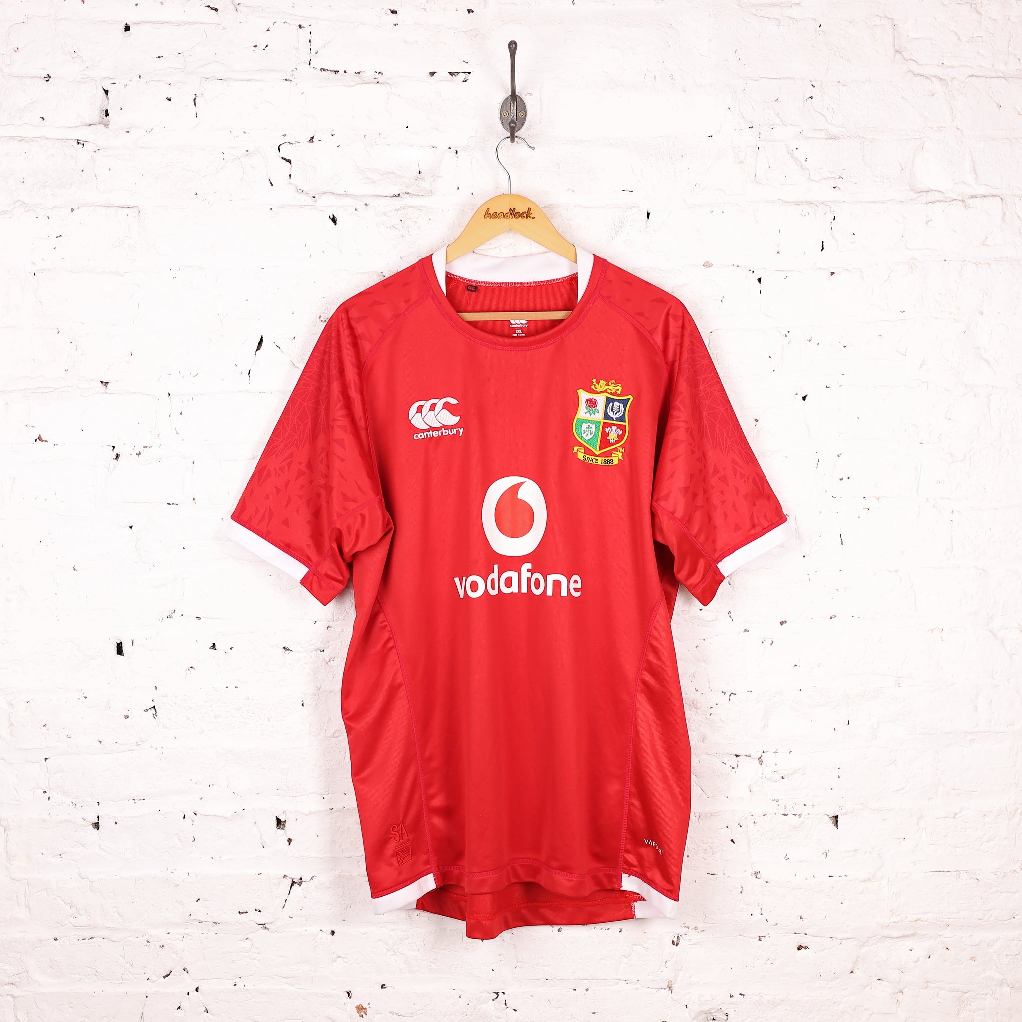 British and Irish Lions Canterbury Rugby Shirt - Red - XXL – Headlock