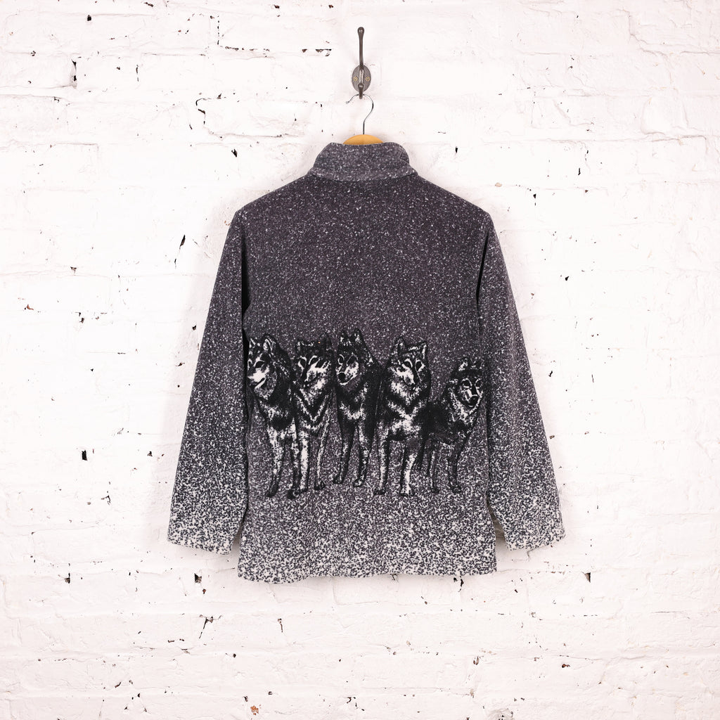 Wolves Full Zip Fleece Jacket - Grey - S