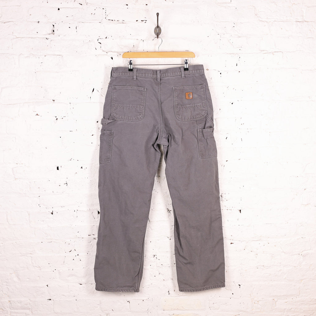 Carhartt Lined Work Pant Trousers - Grey - L