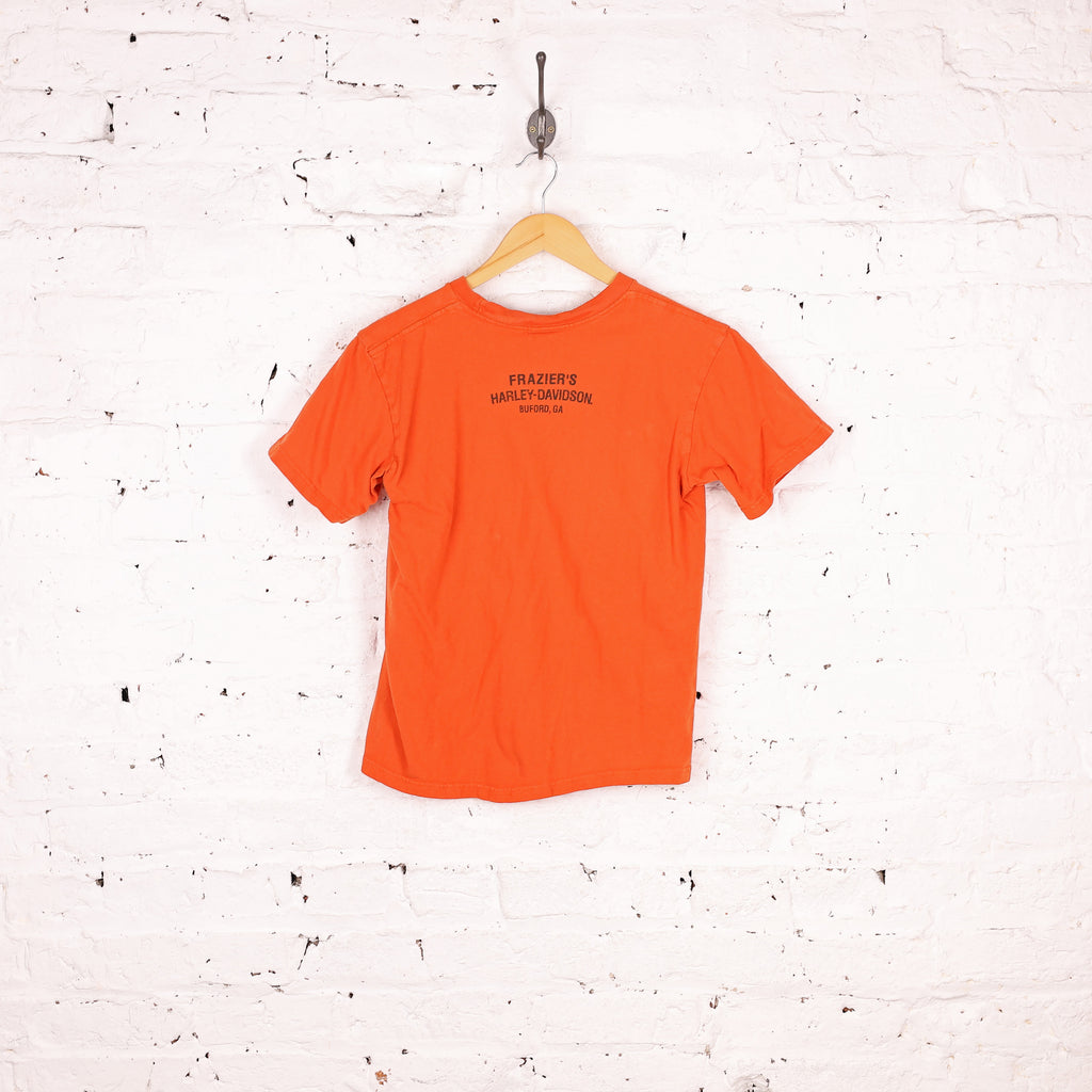 Women's Harley Davidson Short Sleeve T Shirt - Orange - Women's M