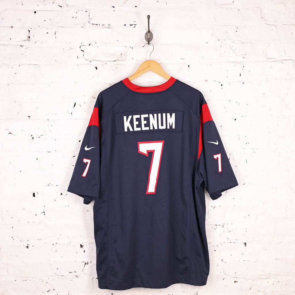 Nike Houston Texans Case Keenum American Football Jersey - Blue -XXL