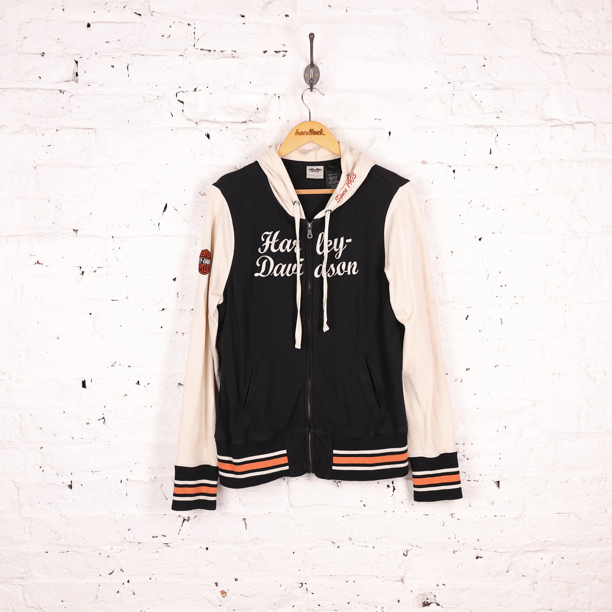 Women's Harley Davidson Full Zip Hoodie - Black - Women's L – Headlock