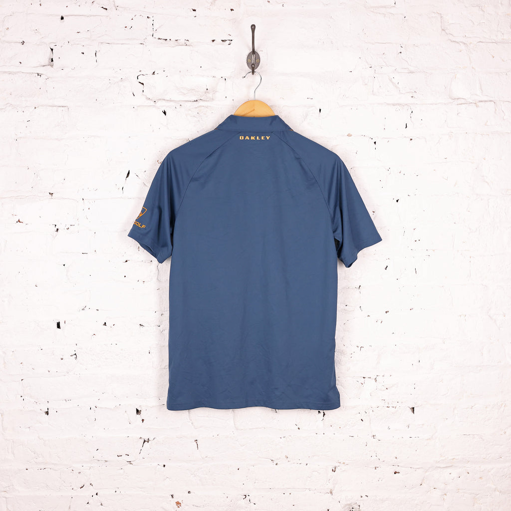 Oakley Topgolf Short Sleeve Polo Shirt - Blue - S