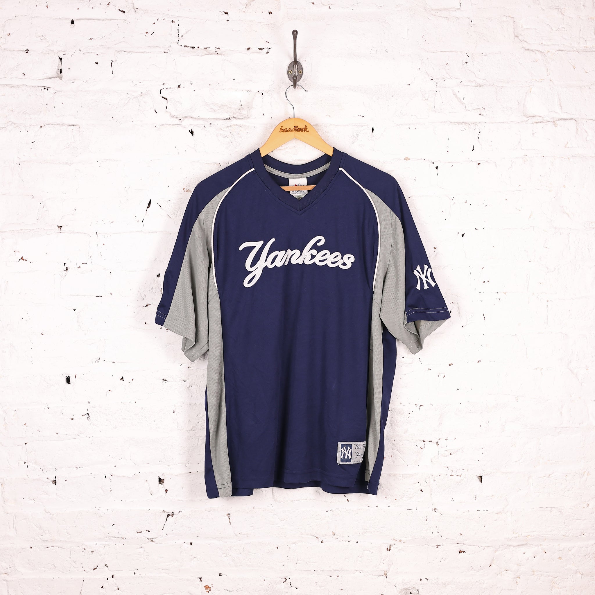 Majestic New York Yankees Baseball Training Jersey - Blue - L