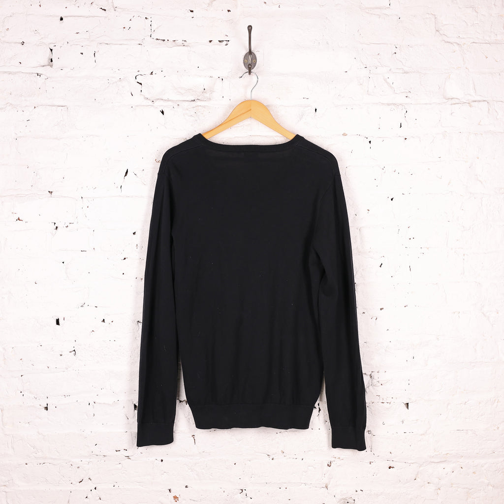 Carhartt V Neck Knit Jumper - Black - M