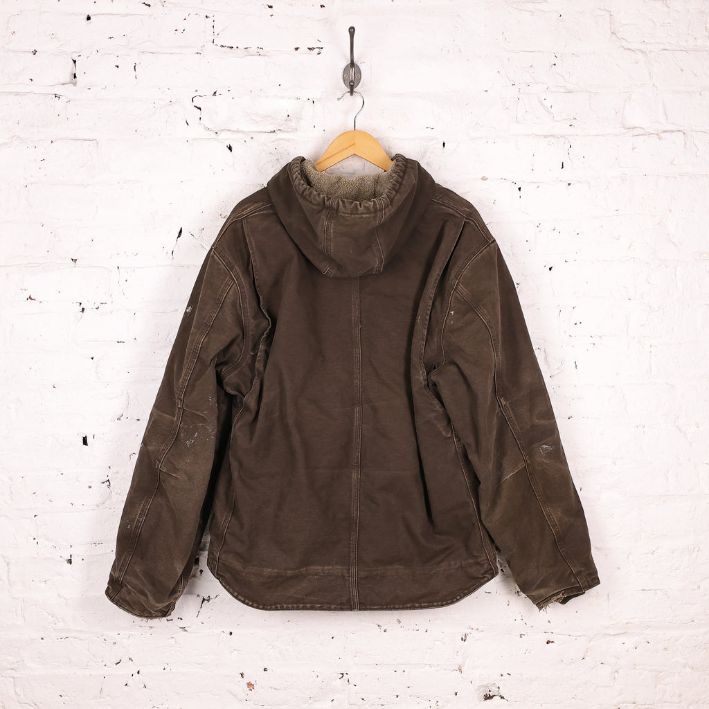 Carhartt Hooded Work Jacket - Brown - XL