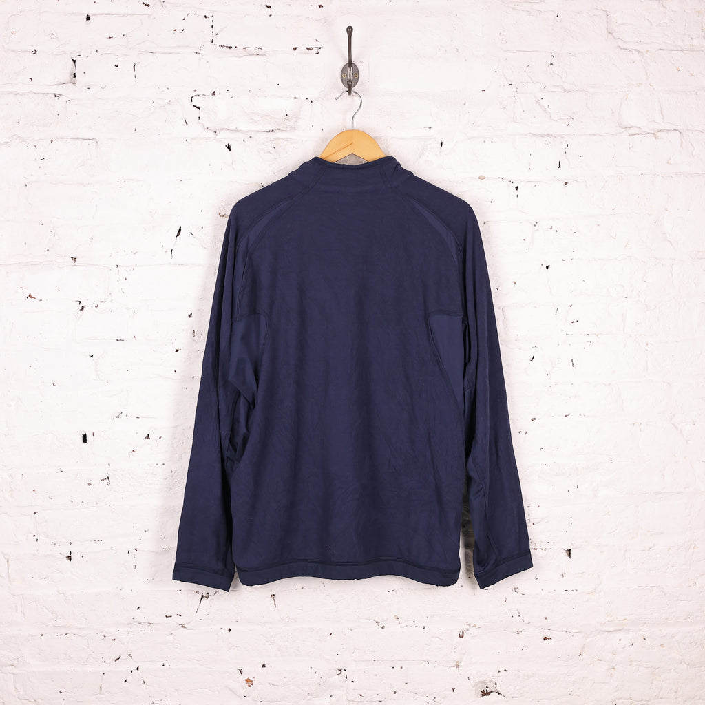 Nike Fit 1/4 Zip Fleece - Blue - XL