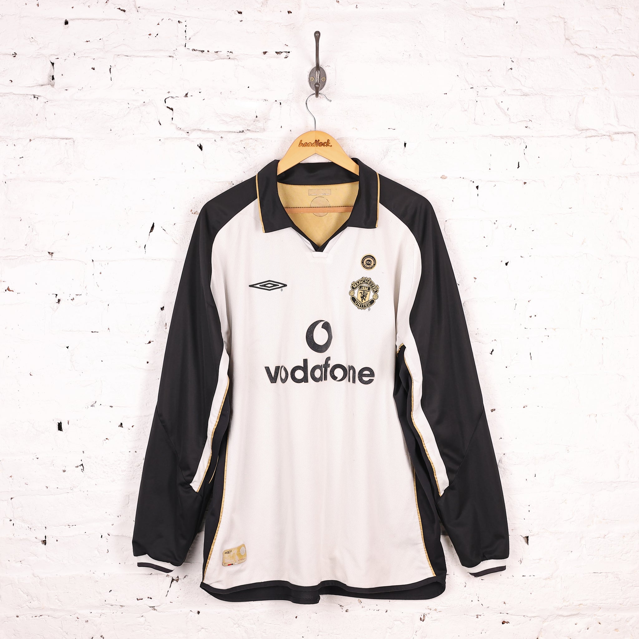 ウェア UMBRO manchester united second uniform 2001-02 Manchester United Umbro Centenary Reversible Away