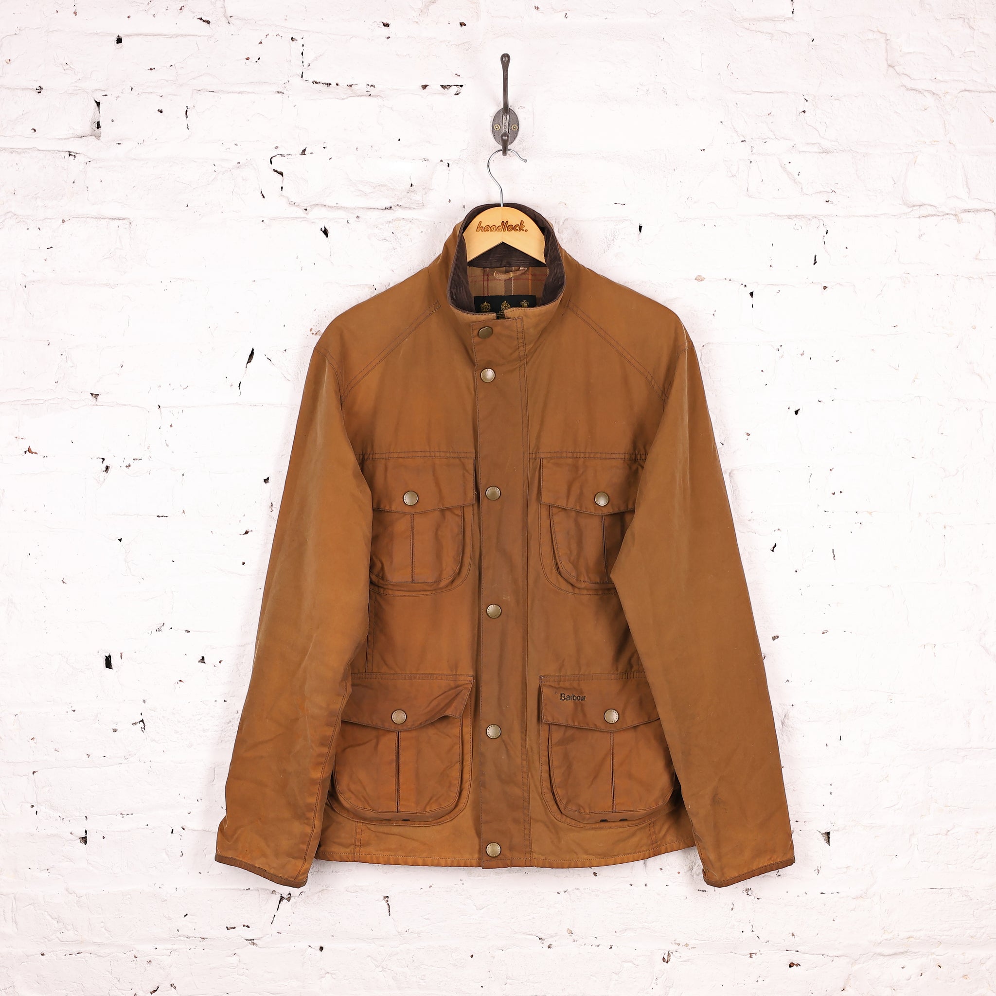 Barbour Utility Wax Jacket - Brown - M – Headlock