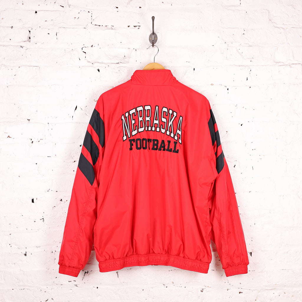 Adidas Nebraska Cornnhuskers American Football Tracksuit Top Jacket - Red - XL