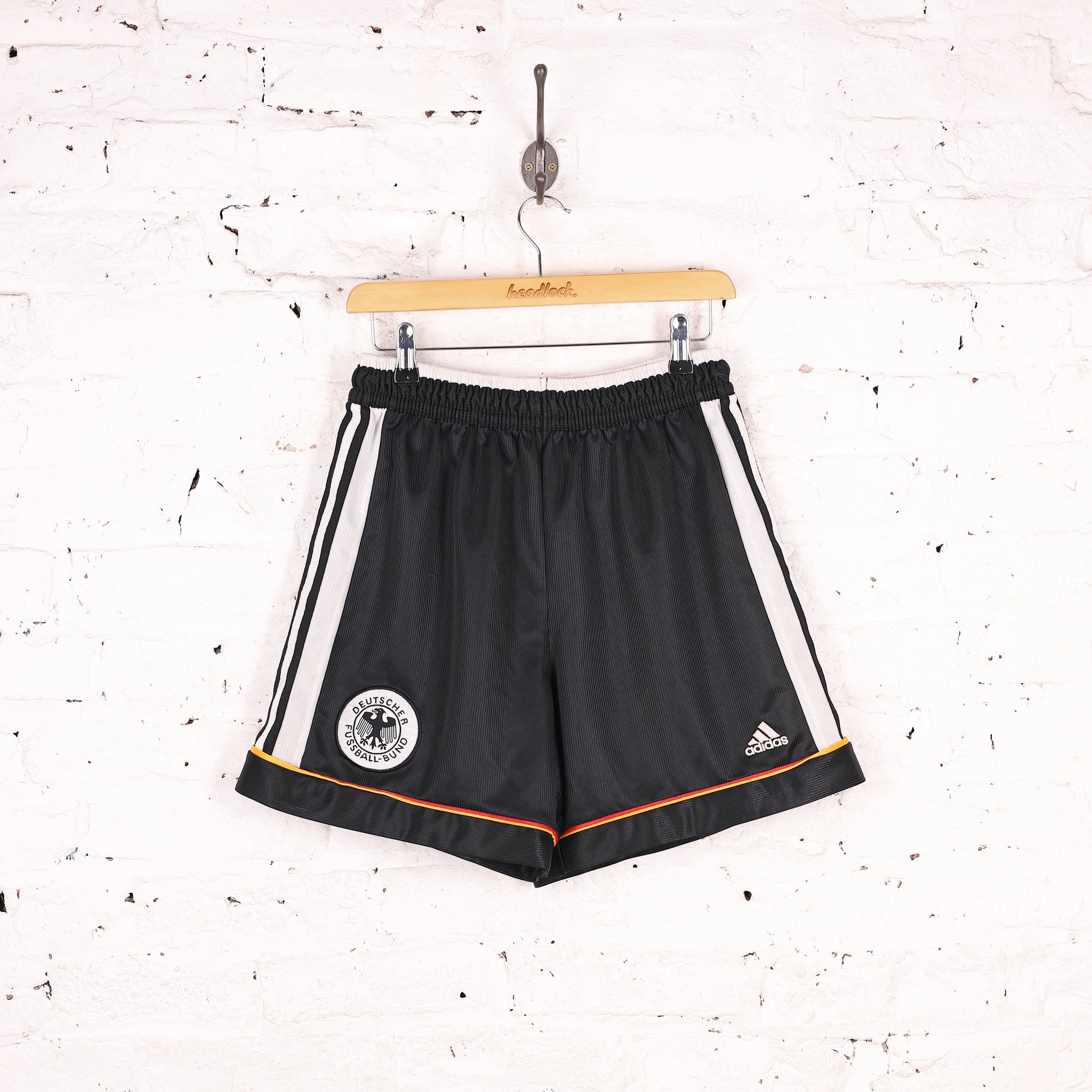 Germany 1996 Adidas Football Shorts - Black - L – Headlock
