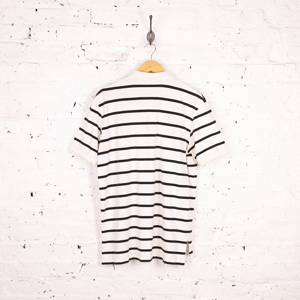 Ralph Lauren Striped Polo Shirt - White - L