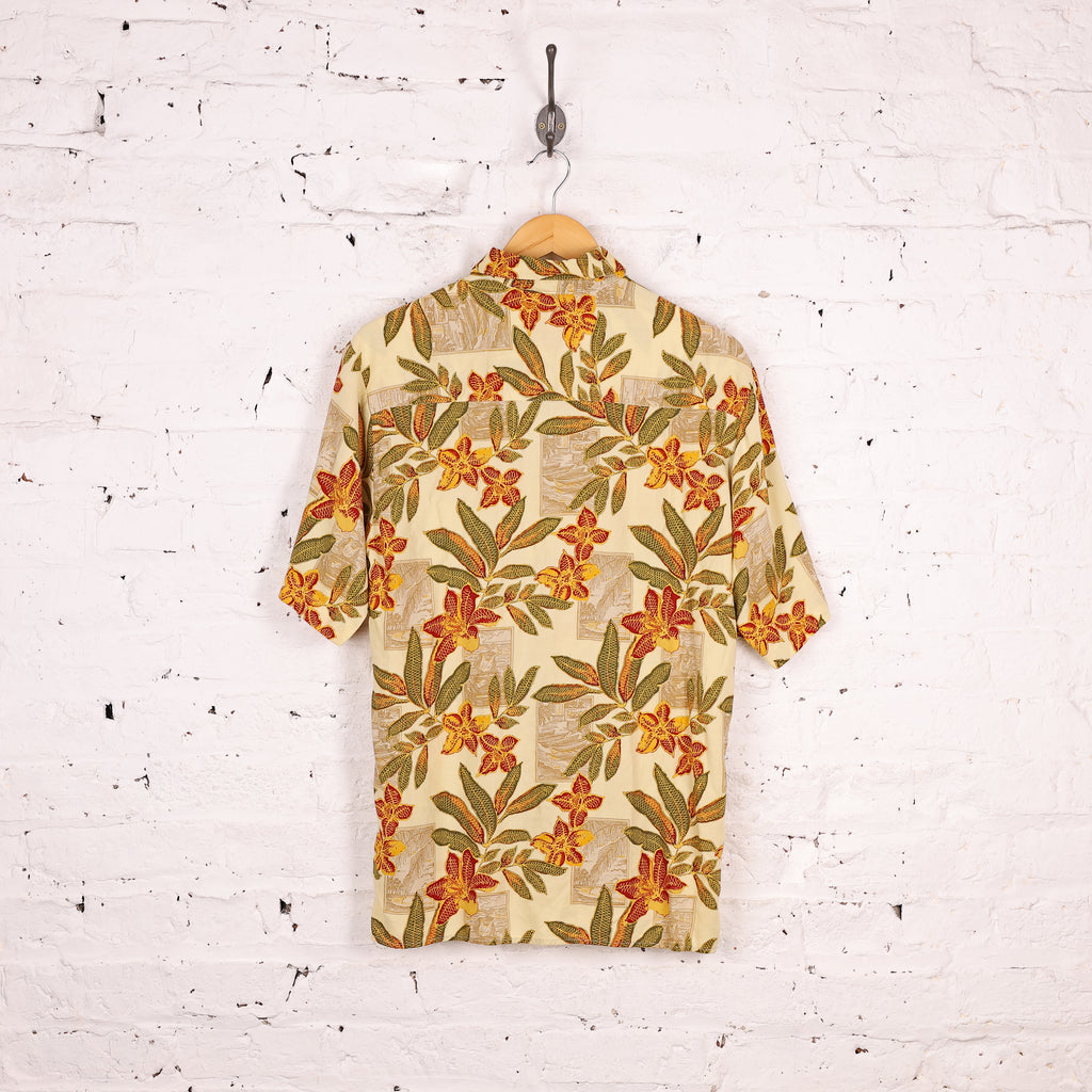 Hawaiian Print Shirt - Yellow - S