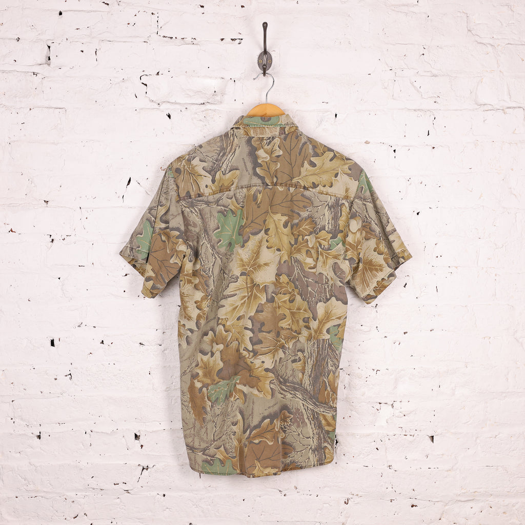 Real Tree Camo Short Sleeve Shirt - Green - M