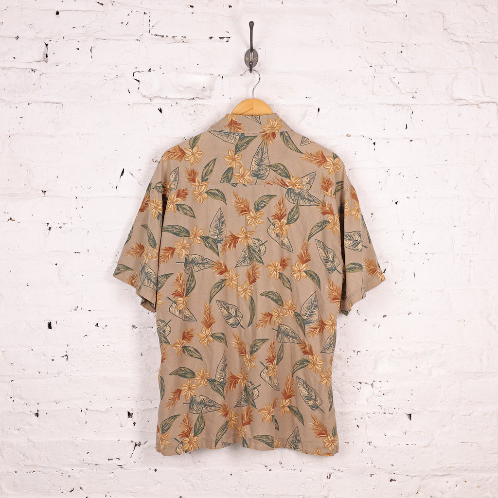 Hawaiian Print Shirt - Brown - XL
