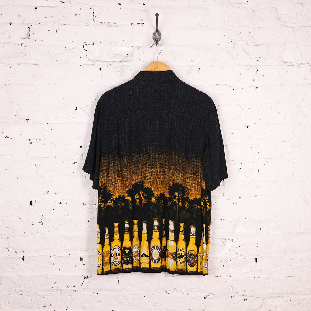 Beers Hawaiian Shirt - Black - M