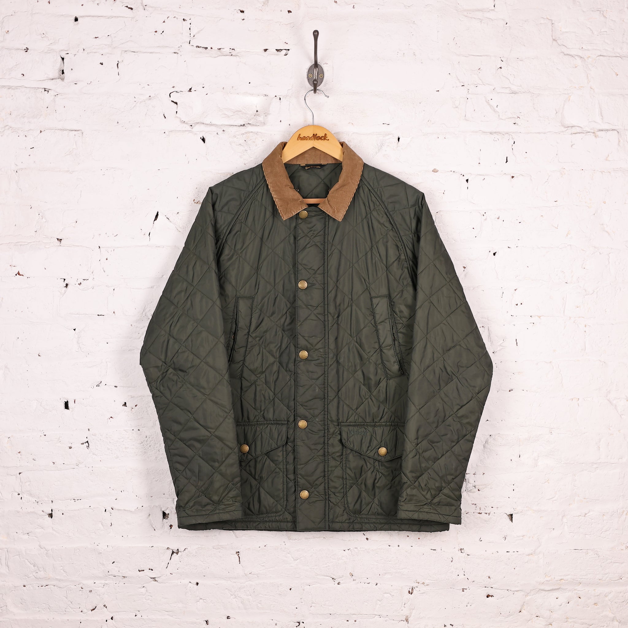 Barbour Canterdale Quilt Jacket Green M – Headlock