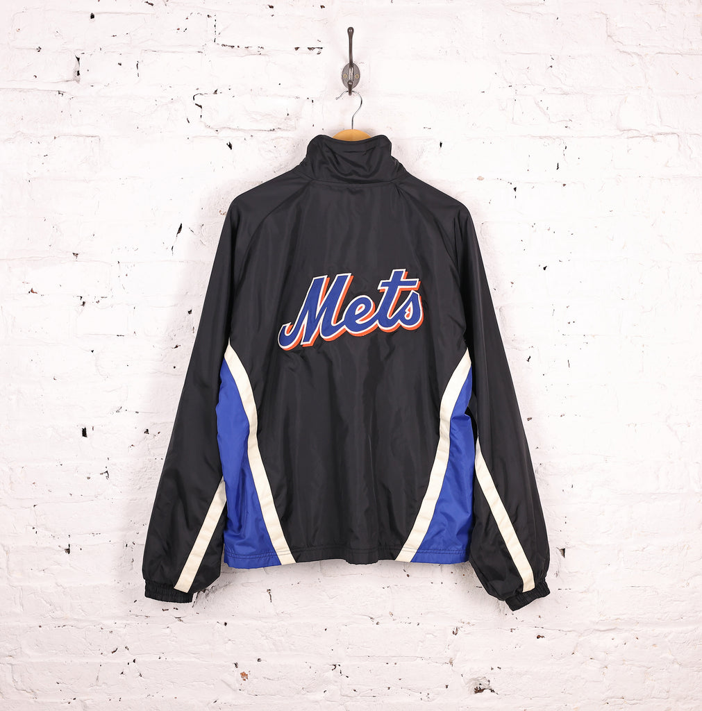 New York Mets Basketball Shell Jacket - Black - L