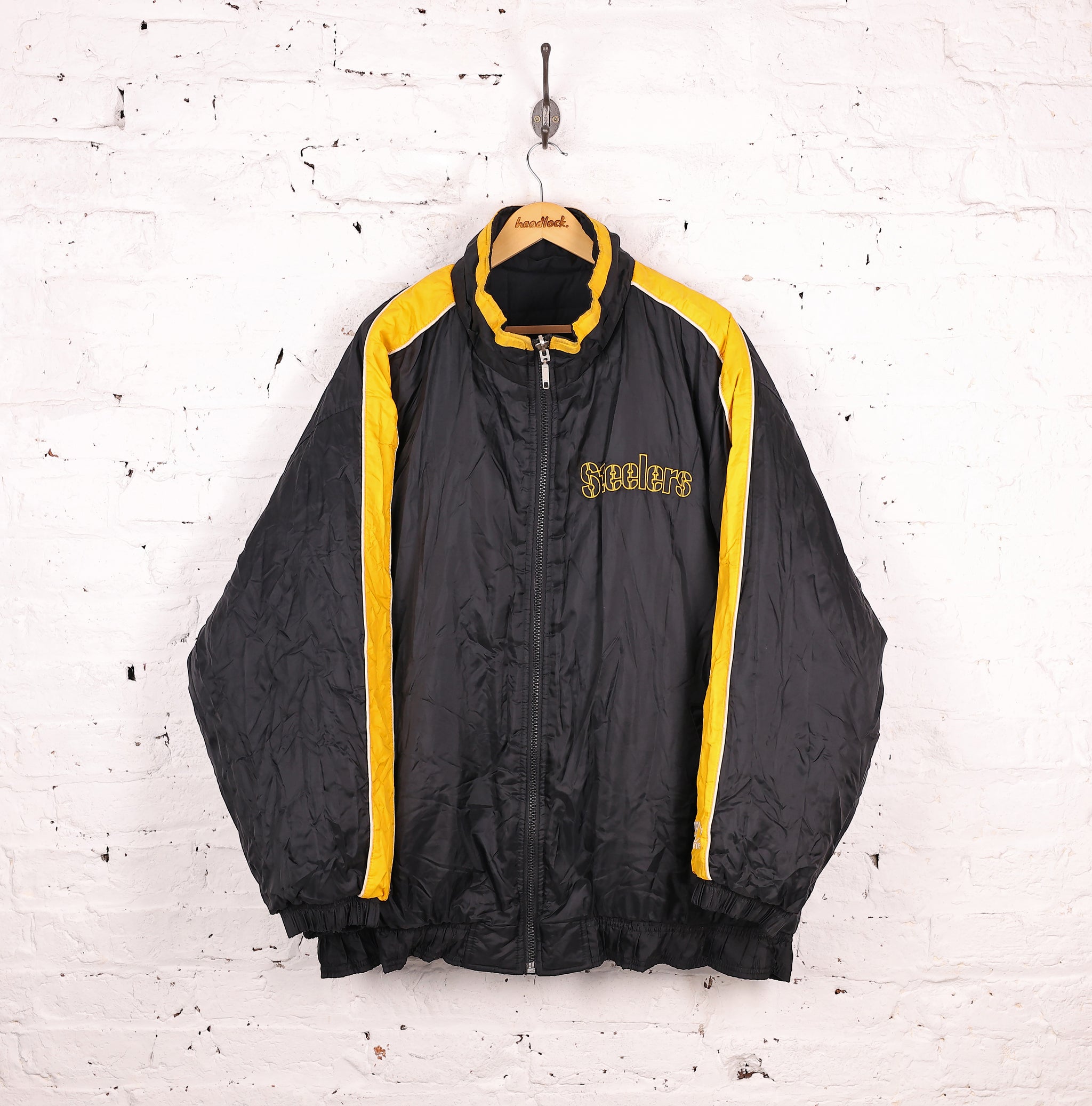 Pittsburgh Steelers NFL Starter American Football Jacket - Black 