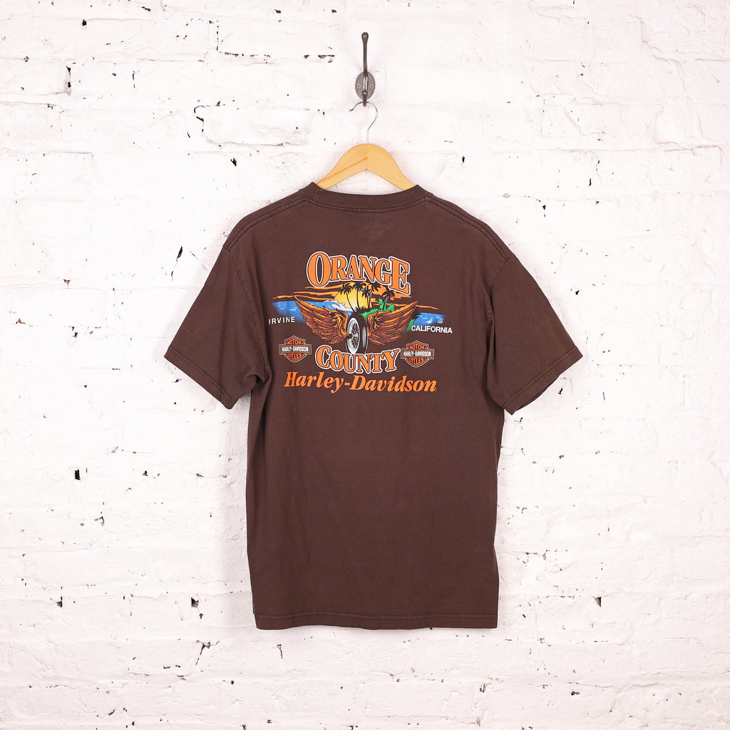 Harley Davidson Orange County T Shirt - Brown - L
