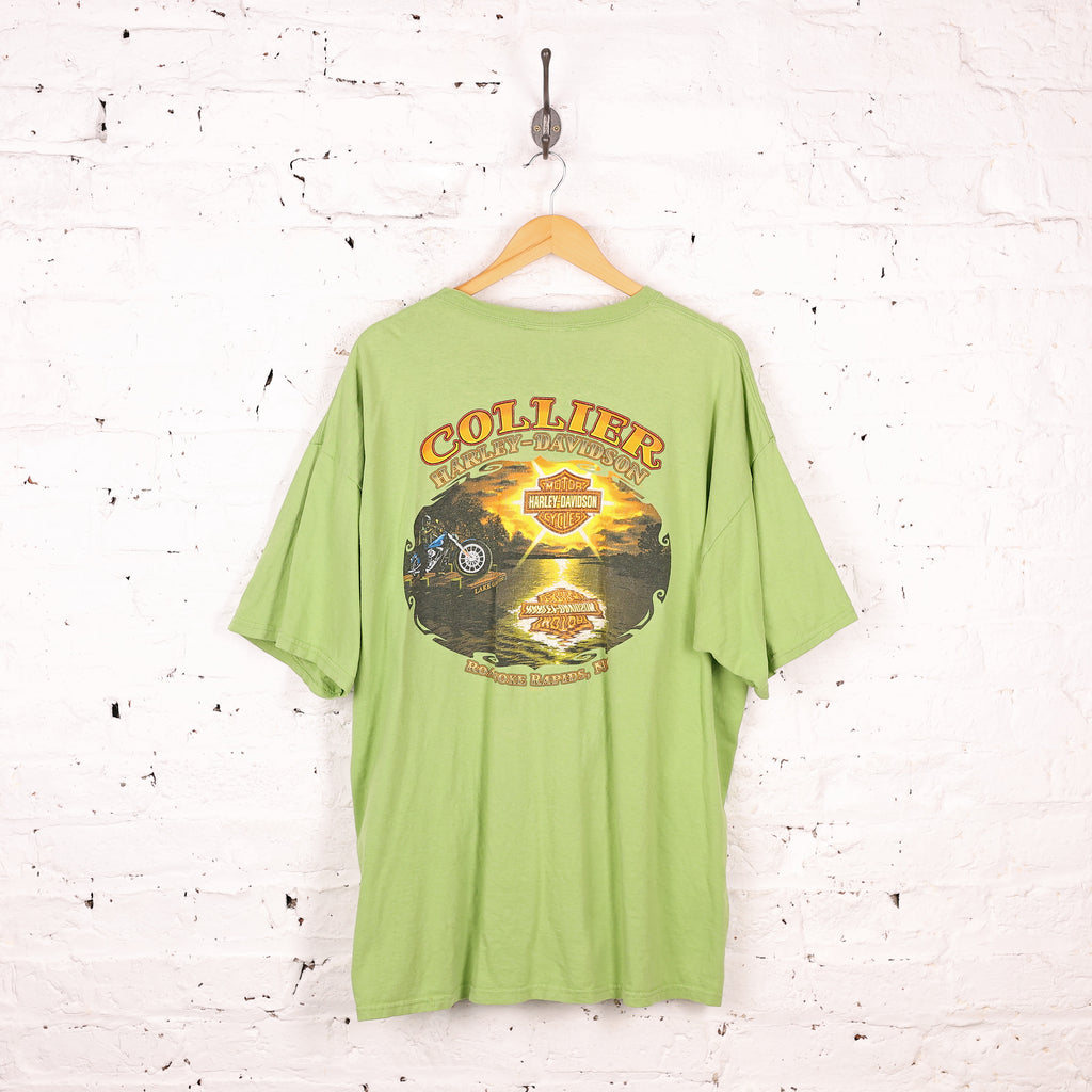 Harley Davidson Roanoke Rapids T Shirt - Green - XXL