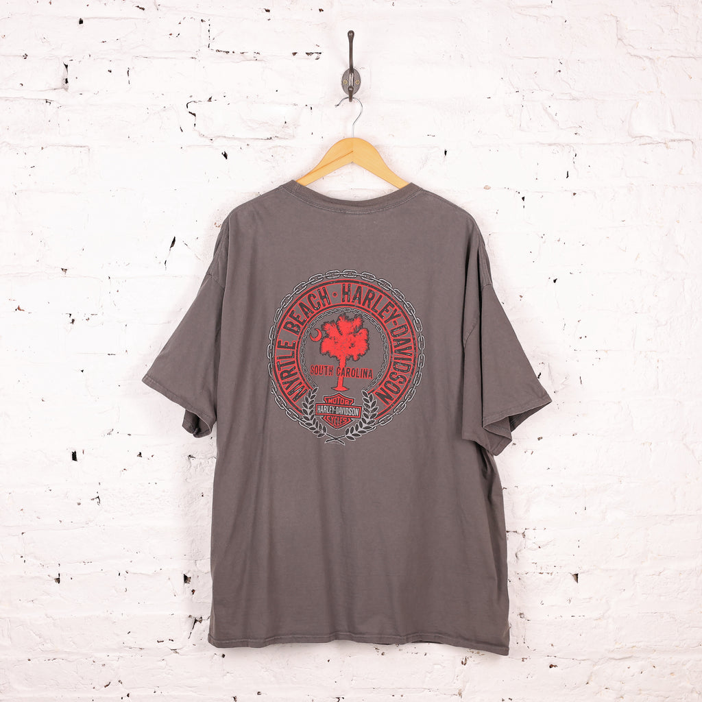 Harley Davidson Myrtle Beach T Shirt - Grey - XXXL