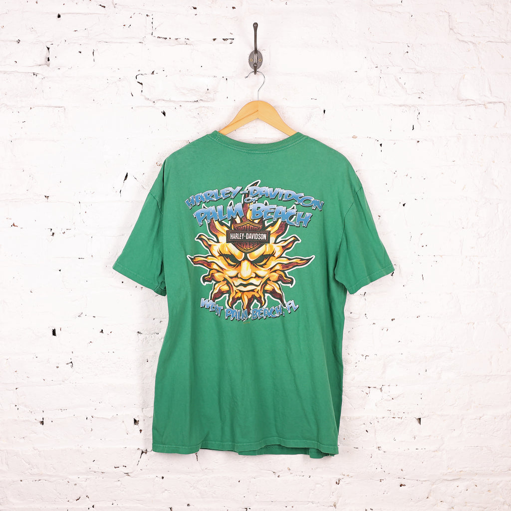 Harley Davidson Palm Beach T Shirt - Green - XL