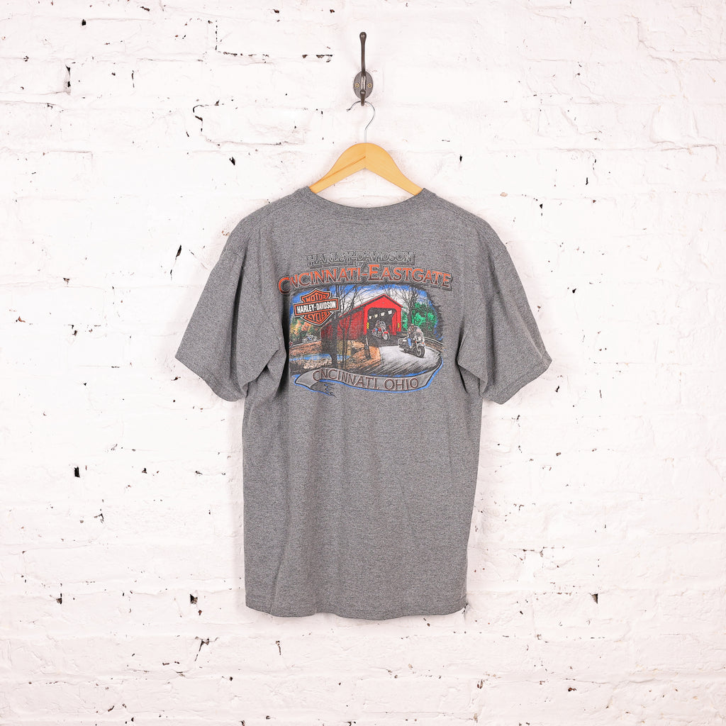 Harley Davidson Cincinatti Eastgate T Shirt - Grey - L