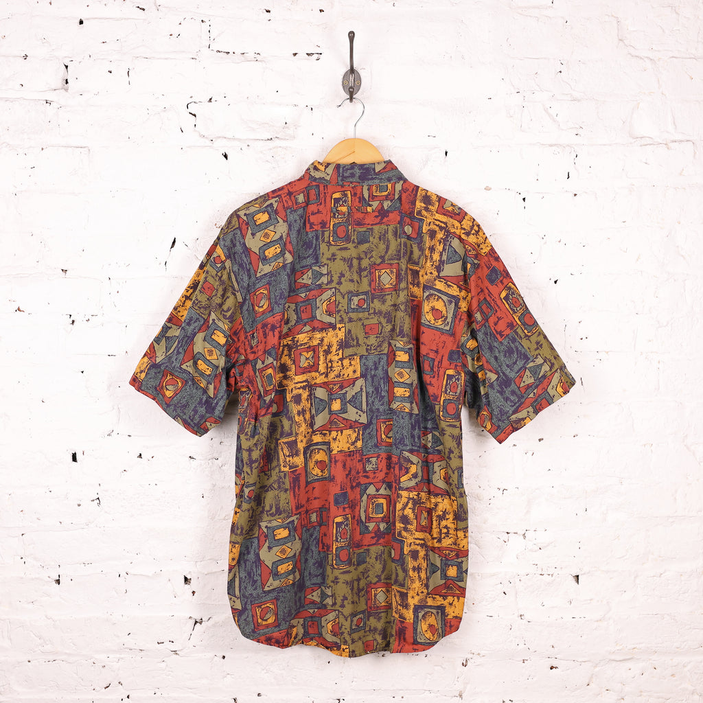 90s Pattern Shirt - Red - XL