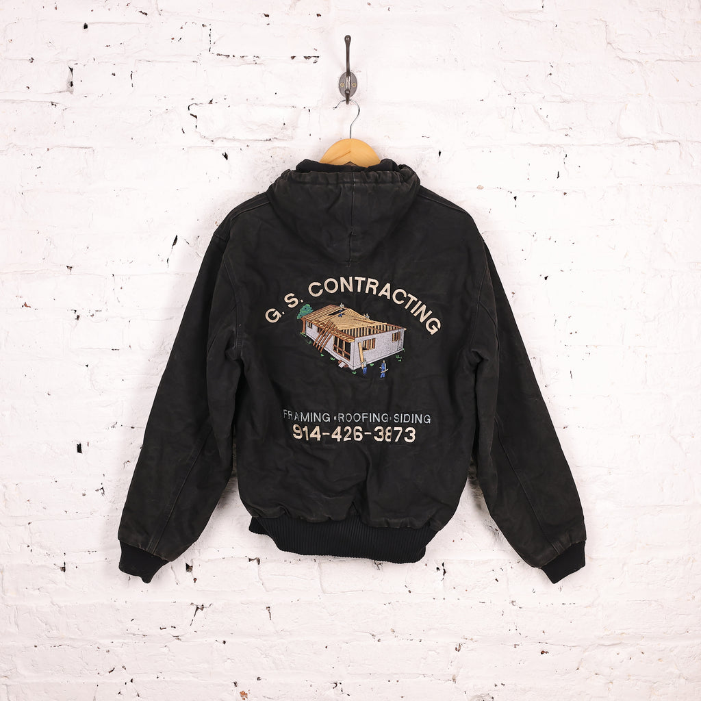 Carhartt Hooded Work Jacket - Black - S