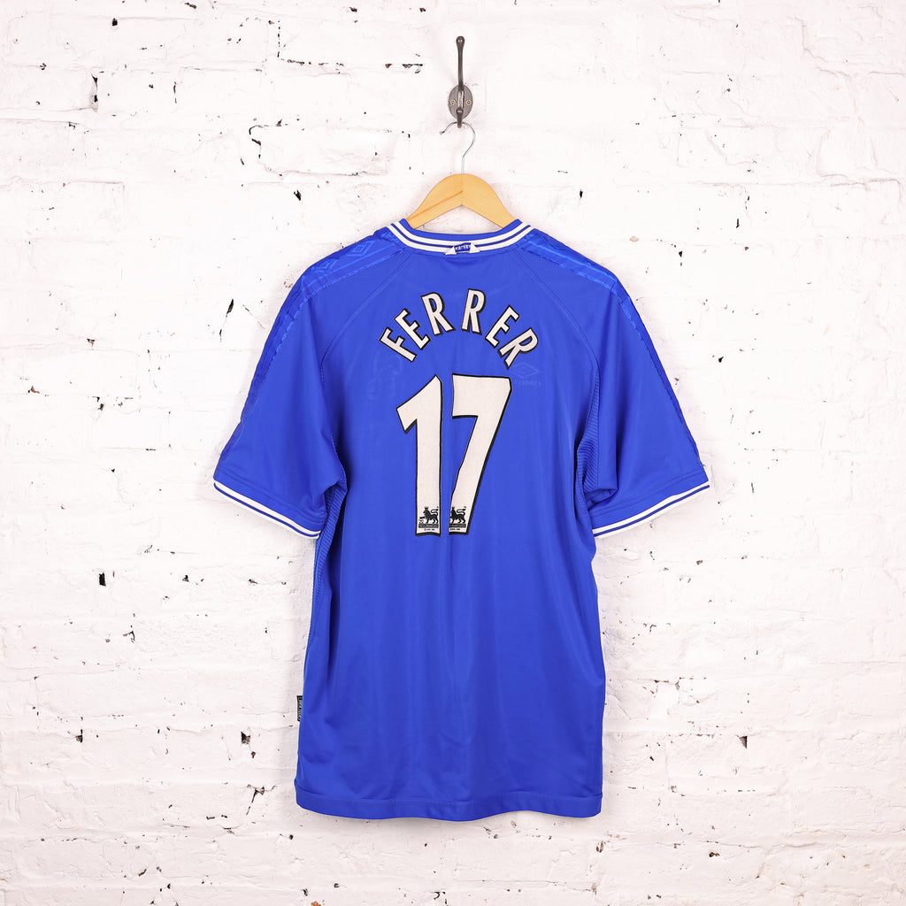 Chelsea 1999 Ferrer Umbro Home Football Shirt - Blue - XL