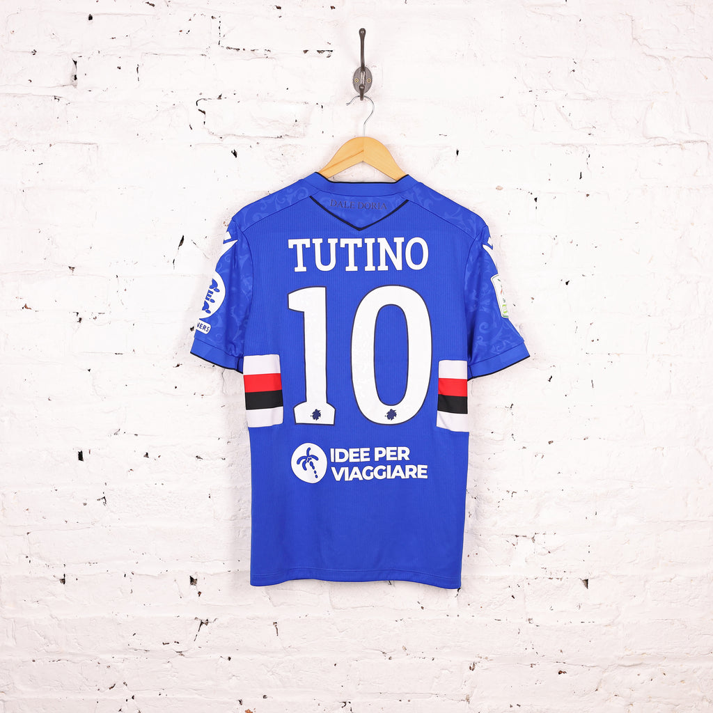 Macron UC Sampdoria 2025 Tutino Home Football Shirt - Blue - M