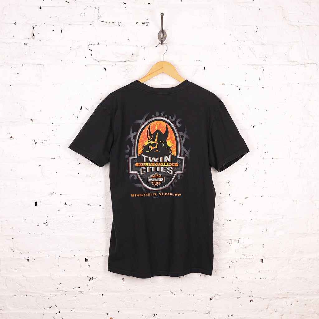 Harley Davidson Twin Cities T Shirt - Black - L