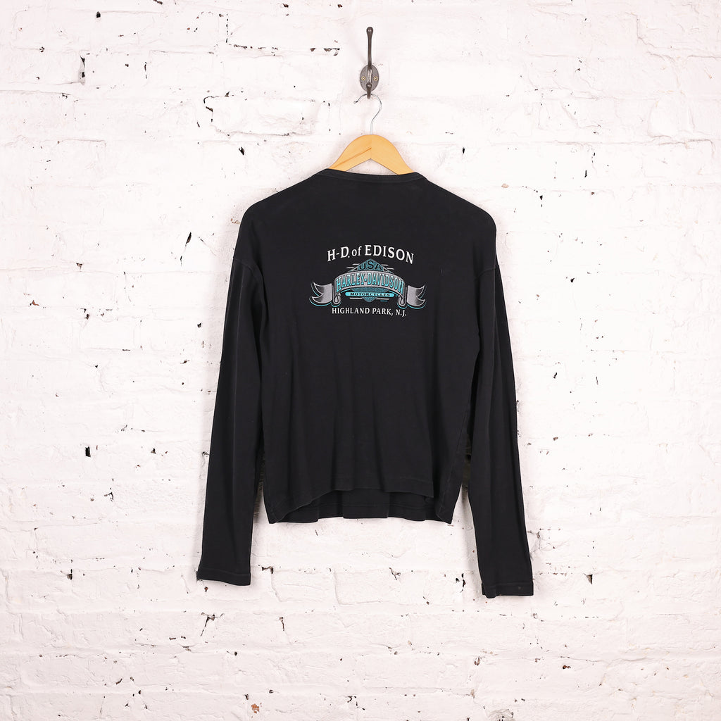 Women's Harley Davidson Long Sleeve T Shirt - Black - Women's XL