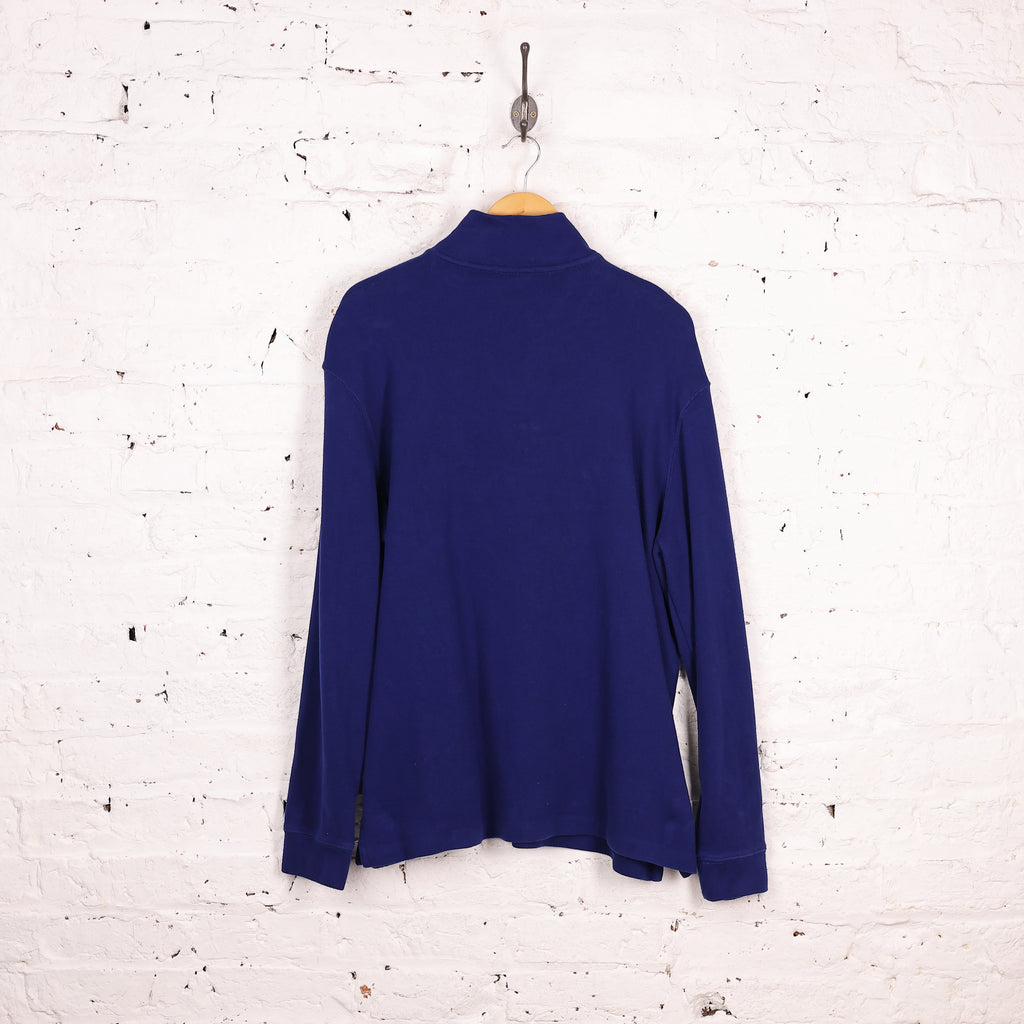 Ralph Lauren 1/4 Zip Sweatshirt - Blue - L