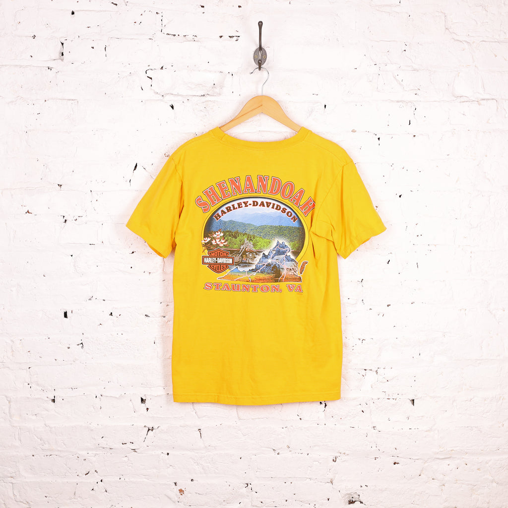 Harley Davidson T Shirt - Yellow - M