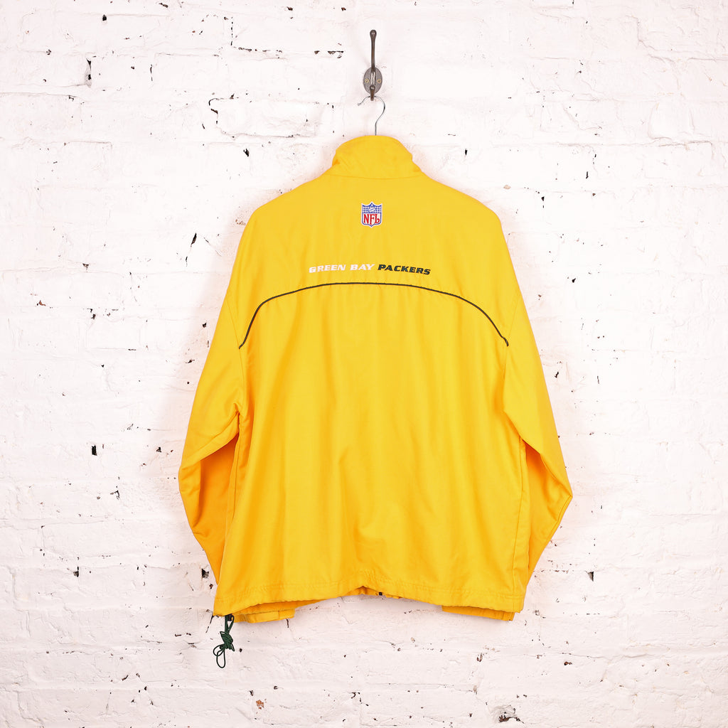 Green Bay Packers NFL Reebok Coach Jacket - Yellow - L
