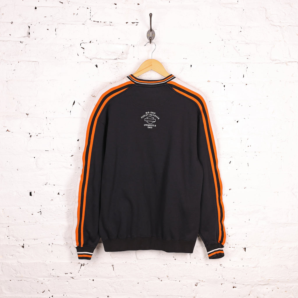 Harley Davidson Spell Out Sweatshirt - Black - M