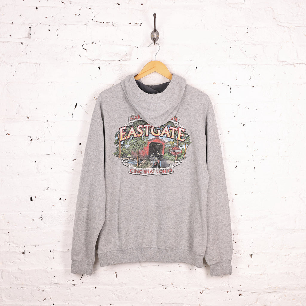 Harley Davidson Ohio Dealership Hoodie - Grey - L